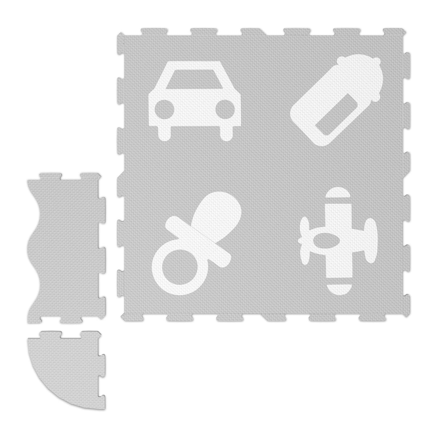 Puzzle mats with symbols