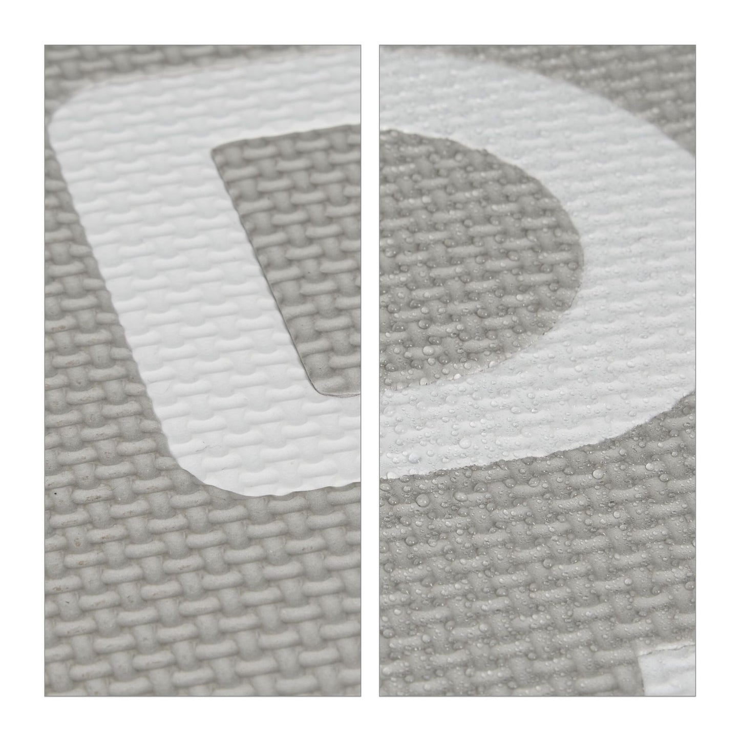 Puzzle mat with ABC and numbers