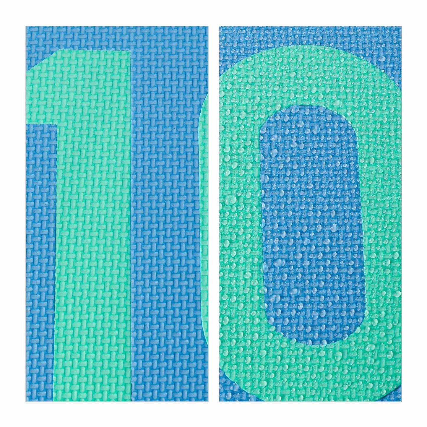 Puzzle mat with numbers