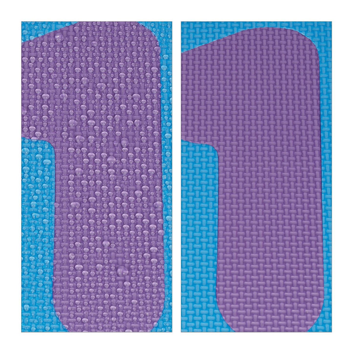 Puzzle mat with numbers and border