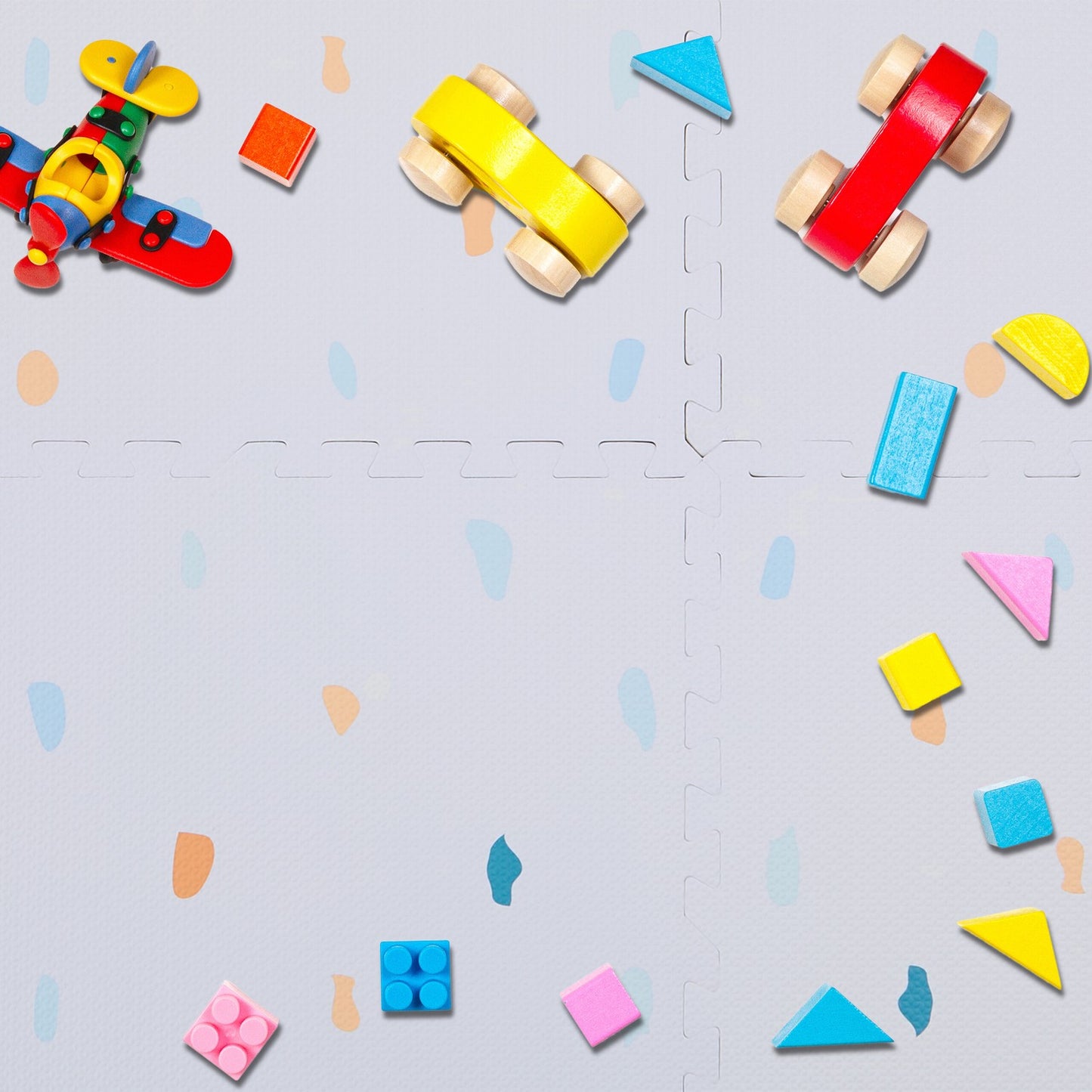 Puzzle mat with pattern
