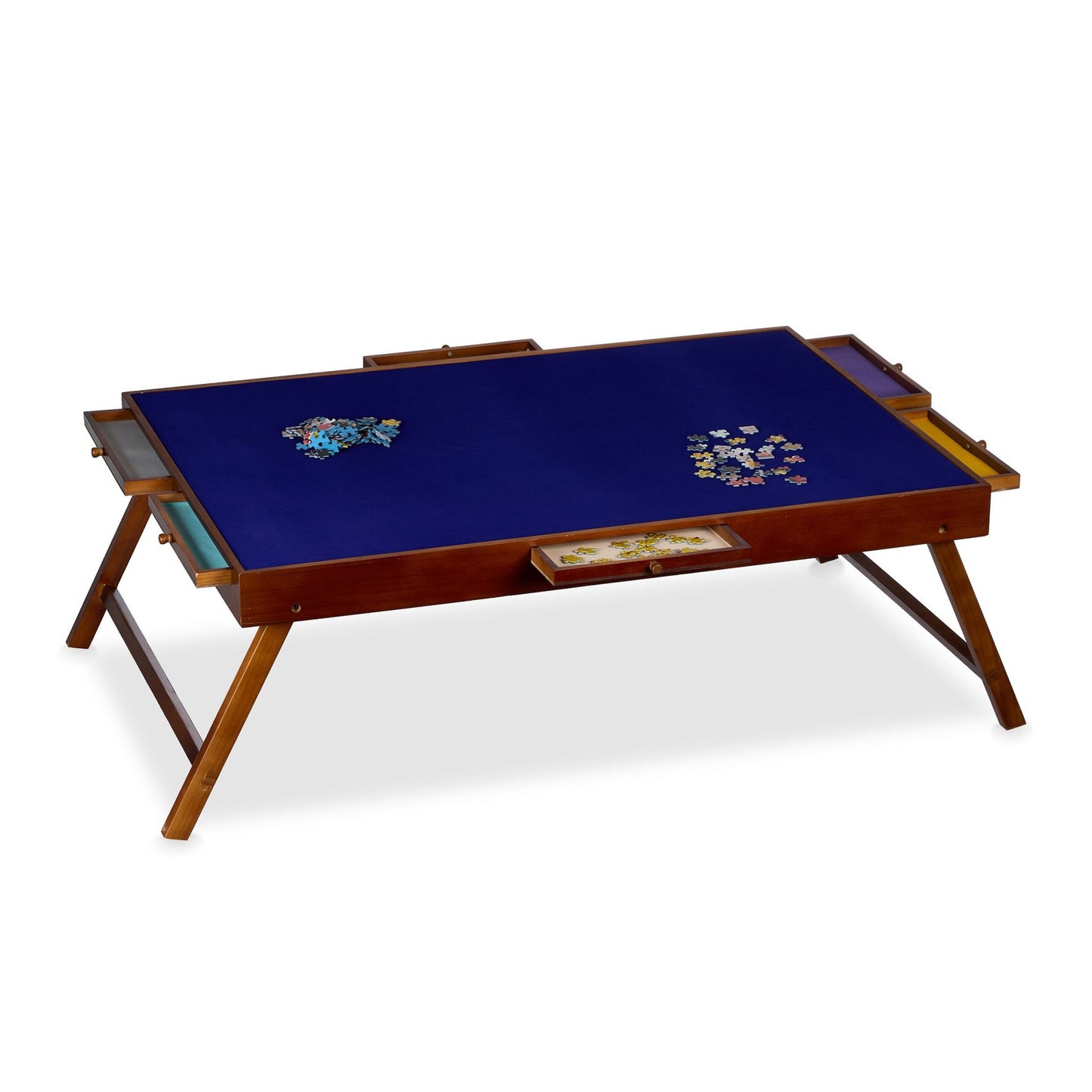 Puzzle table with 6 drawers