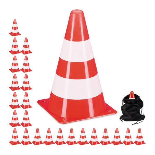 Pylons, 24 pcs, orange