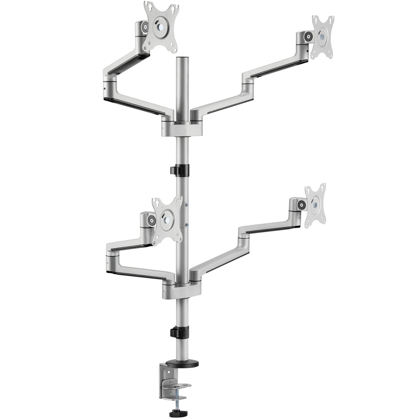 Quad Monitor Mount 17-32" Aluminum with Cable Management
