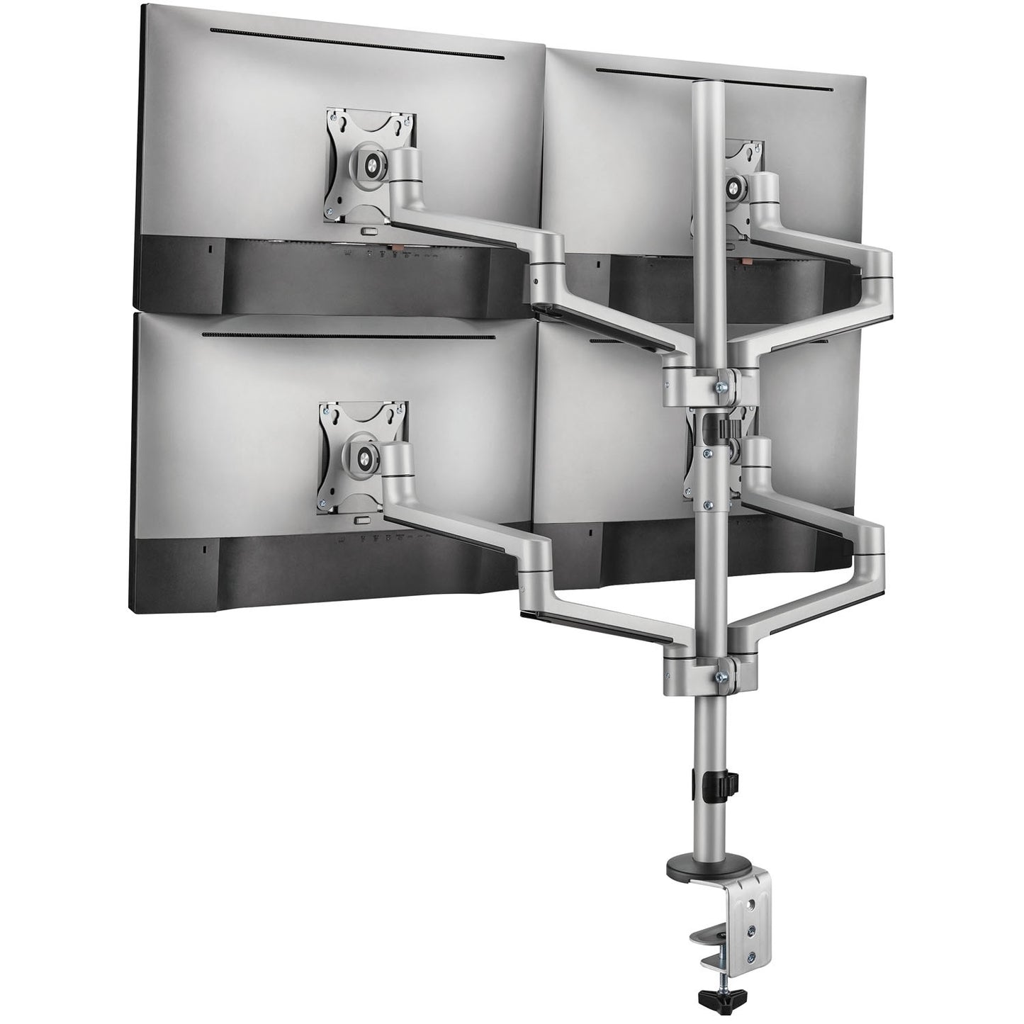 Quad Monitor Mount 17-32" Aluminum with Cable Management