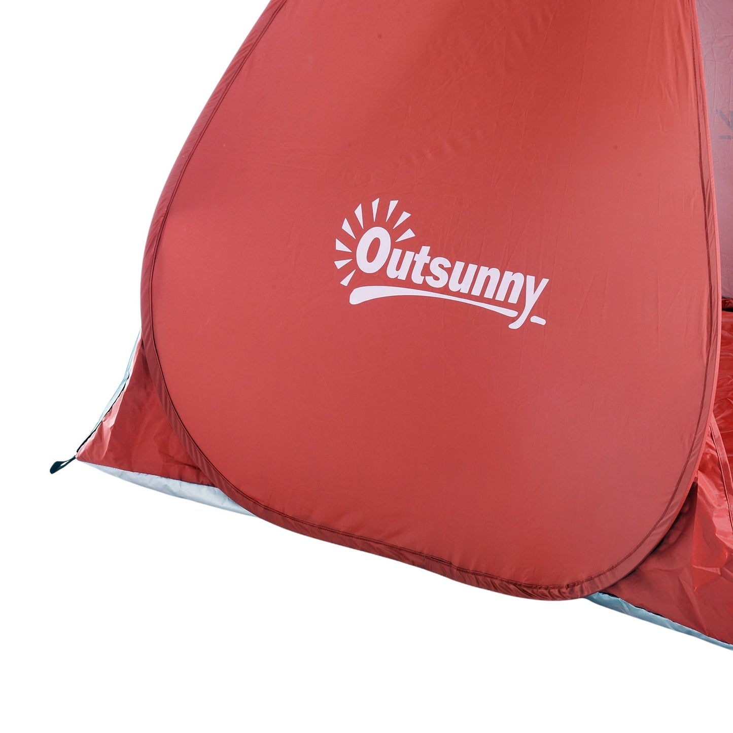 Quick assembly Pop-Up beach tent, red, 200x150x119cm