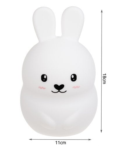 RGB night lamp with remote control - rabbit