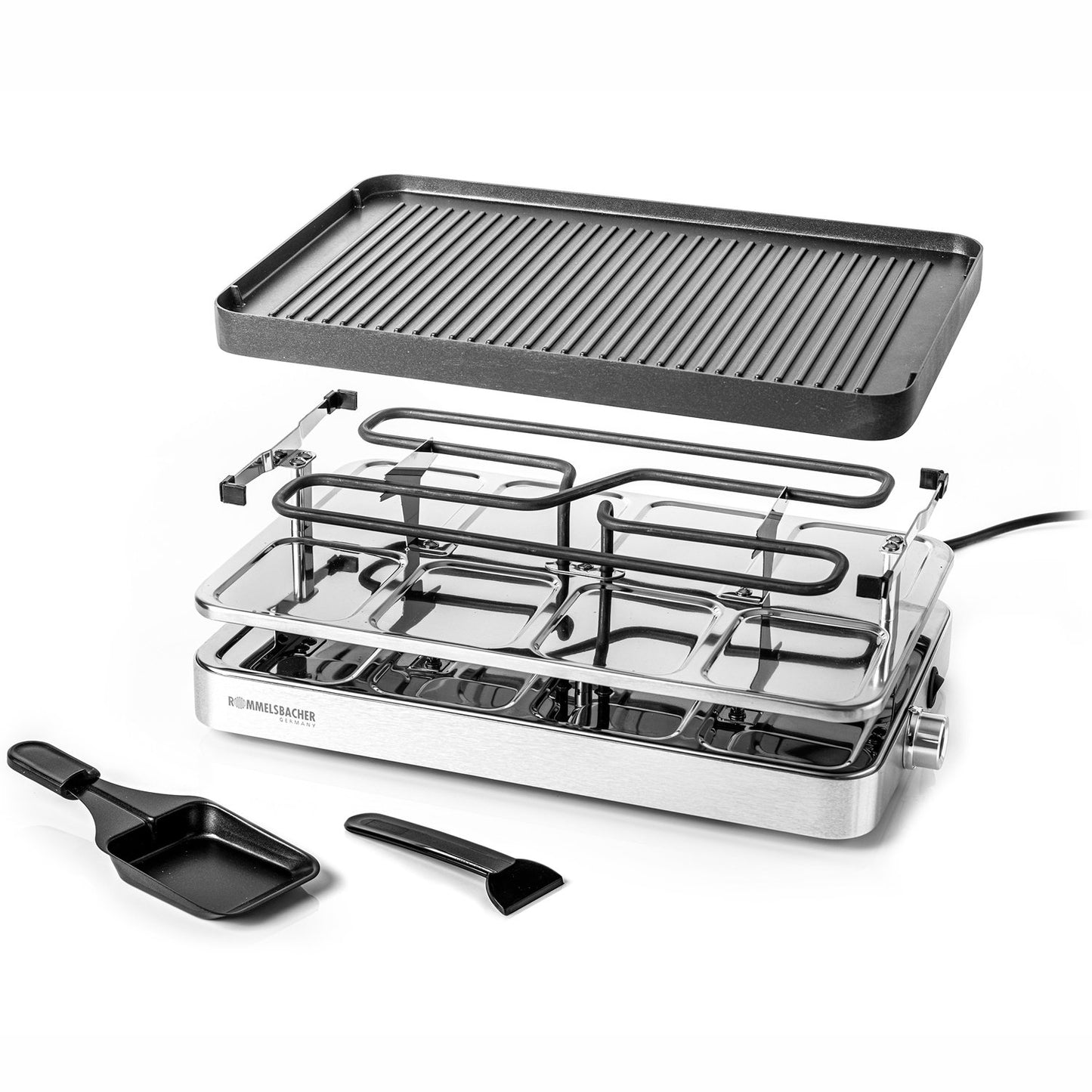 Raclette grill RC 1400 37X23cm 8 spatulas xxl cable