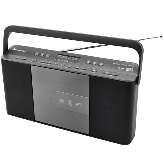 Radio Quick Select CD Portable RCD1870SW Black/Silver Grey