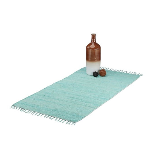 Rag Rug with Fringes