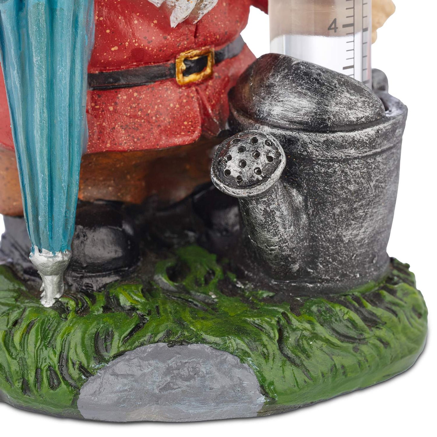 Rain gauge garden gnome