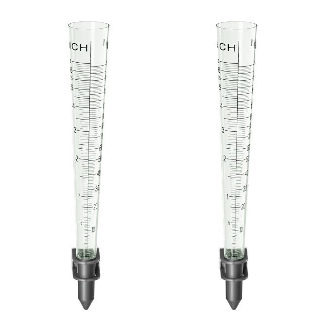 Rain gauge set of 2 with wall mount