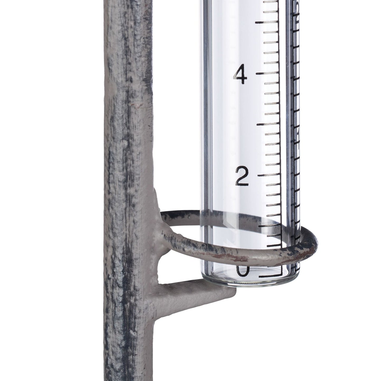 Rain gauge water faucet