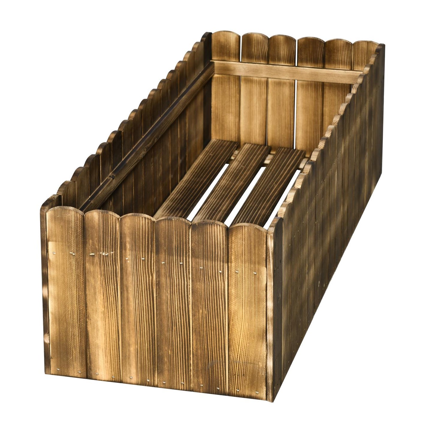 Raised bed 100x40x30cm Fir wood for vegetables & herbs