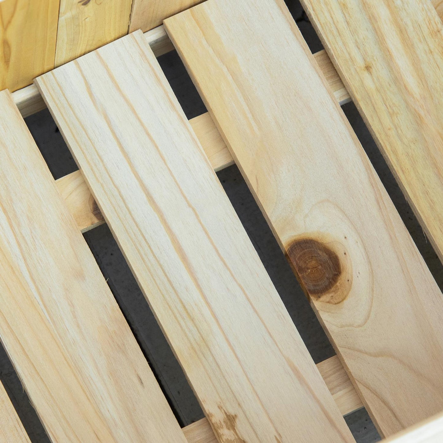 Folding spruce wood raised garden bed, 70x30x25Cm