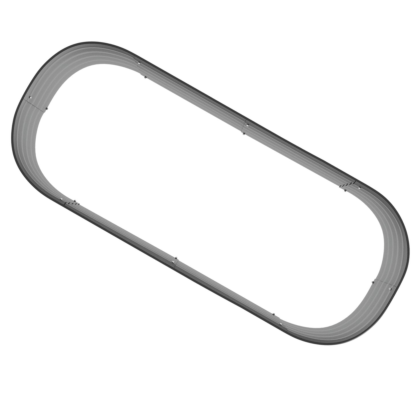 Raised metal bed, 150x62x30 cm, open base