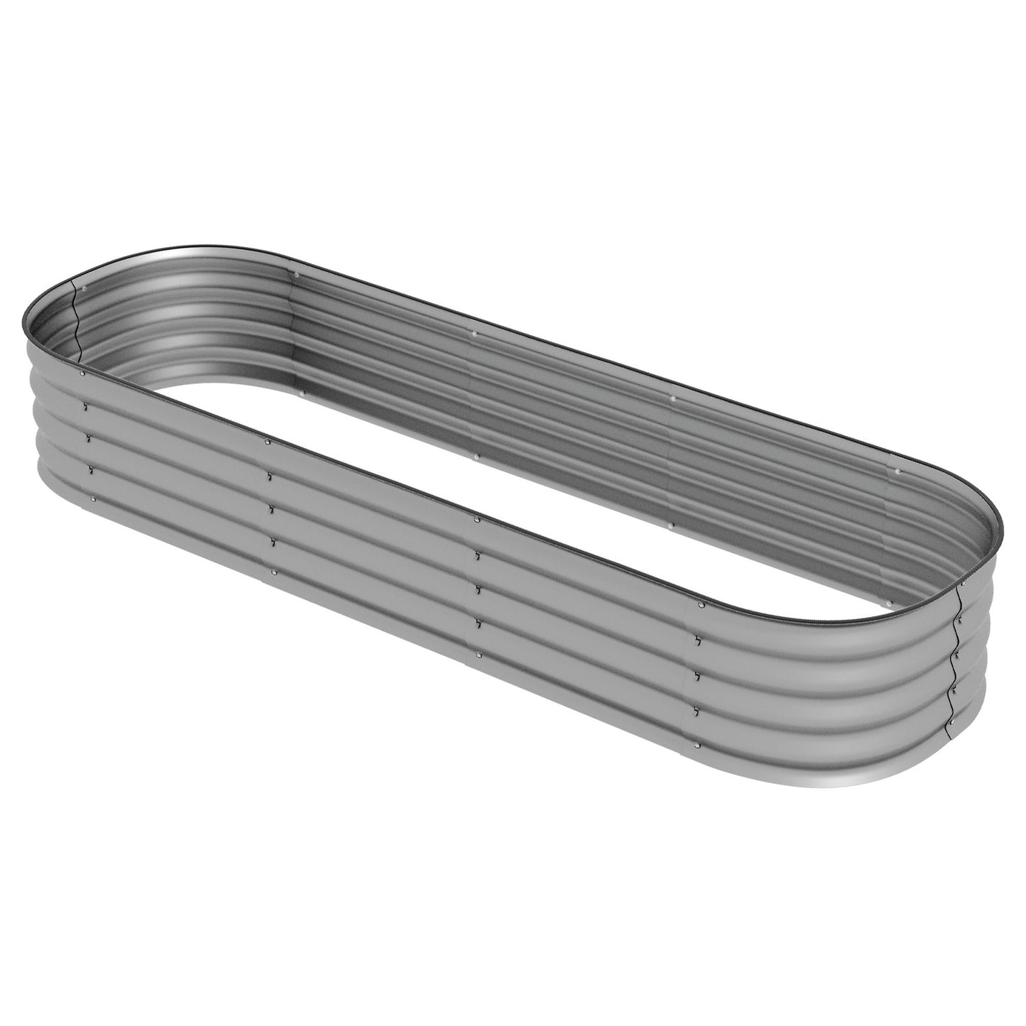 Raised metal bed, 195x62x30 cm, open bottom