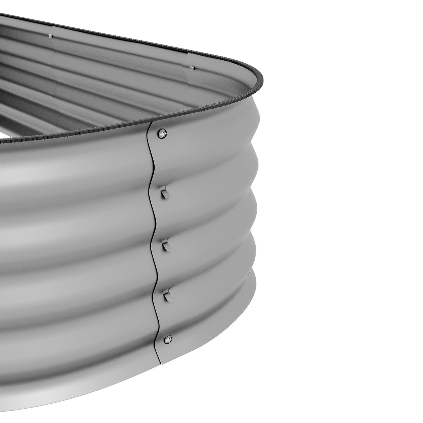 Raised metal bed, 195x62x30 cm, open bottom
