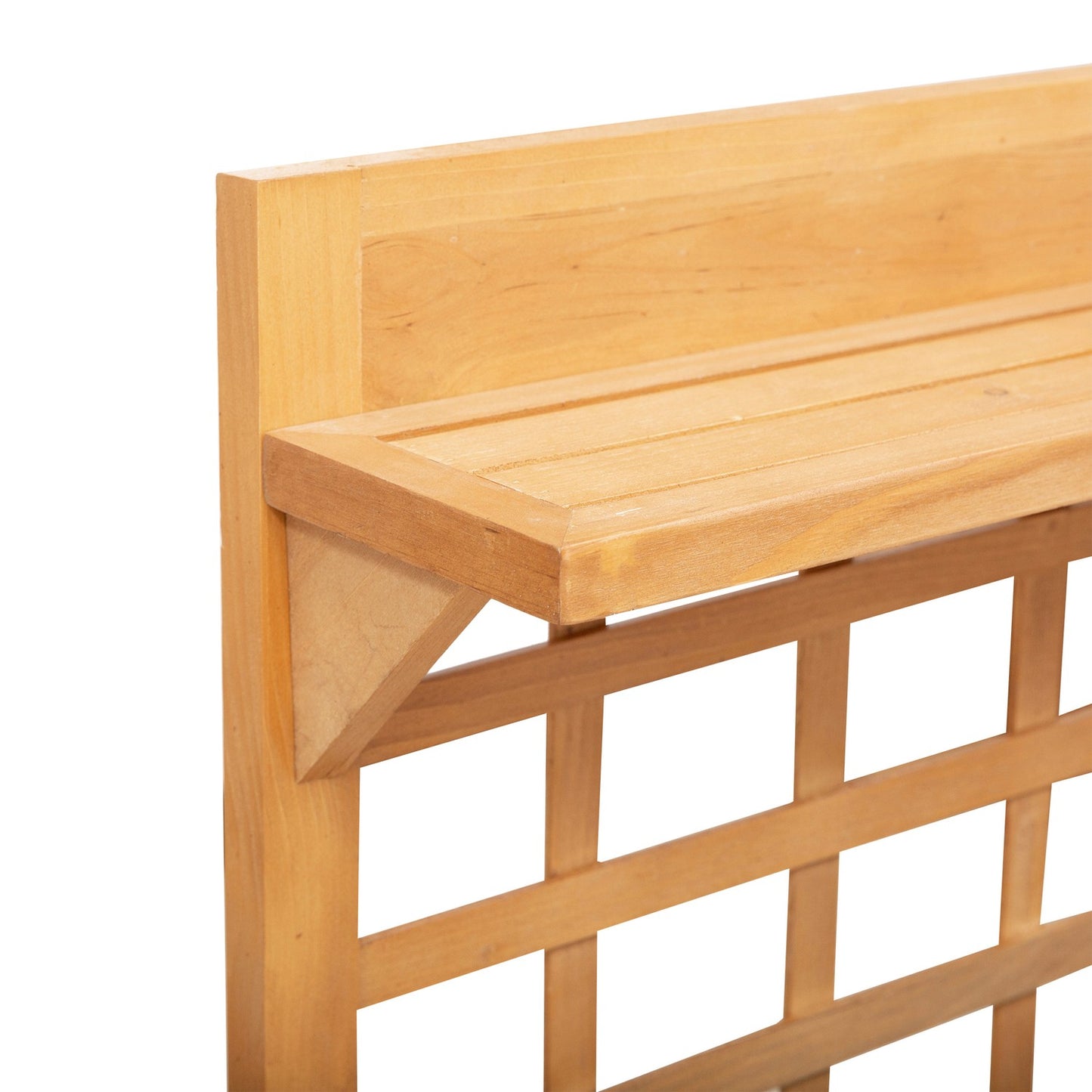 Raised wooden garden table for balcony, 105x40x135 cm Spruce