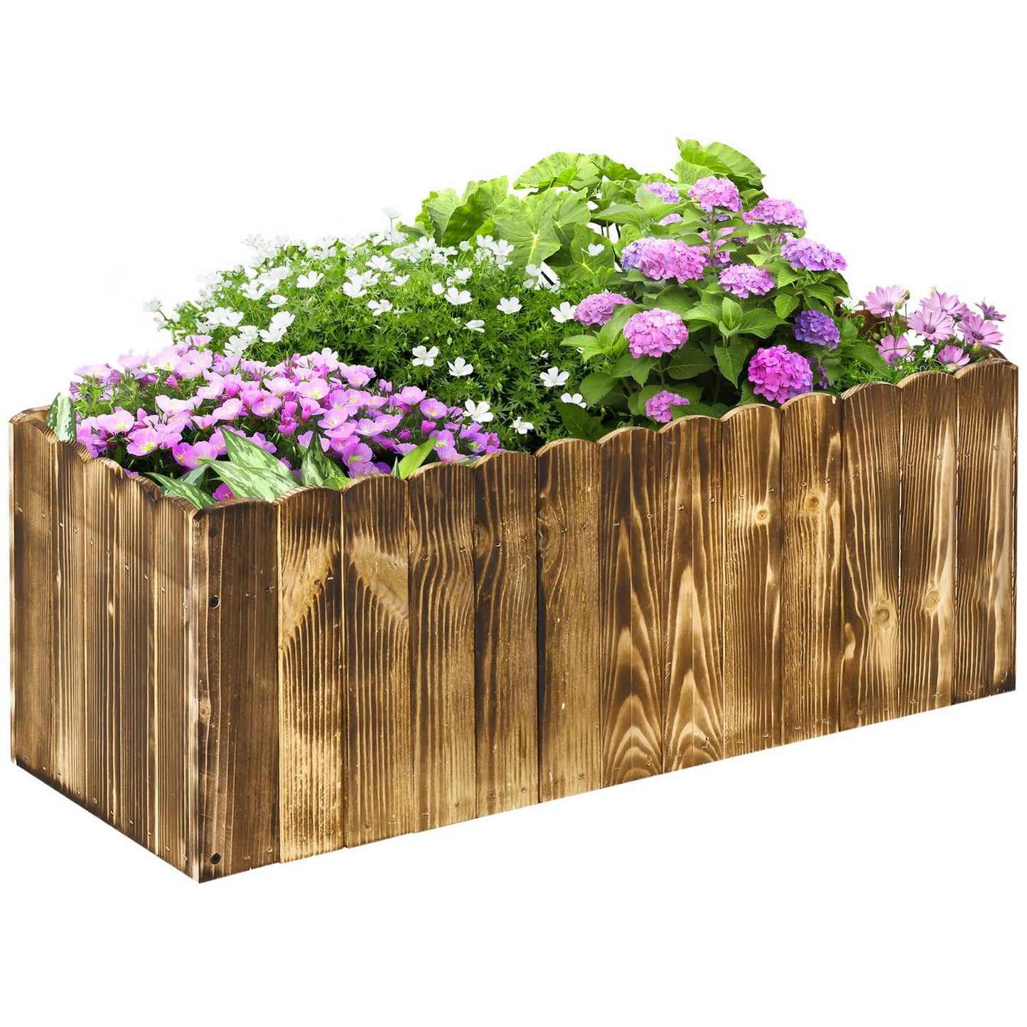 Raised bed pot, spruce, 80x33x30 cm - Herbs & Vegetables