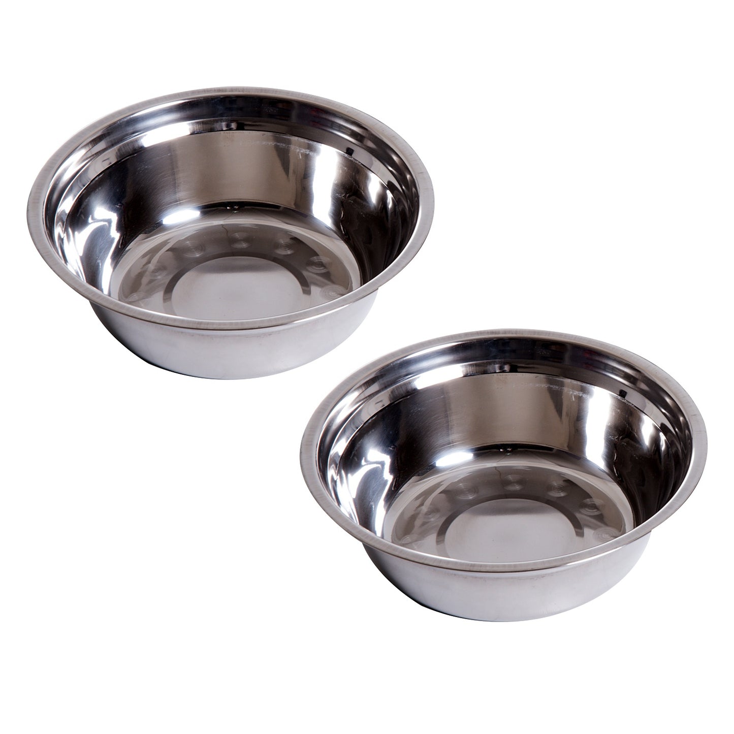 Raised dog food bowl with stainless steel, easy to care for, white