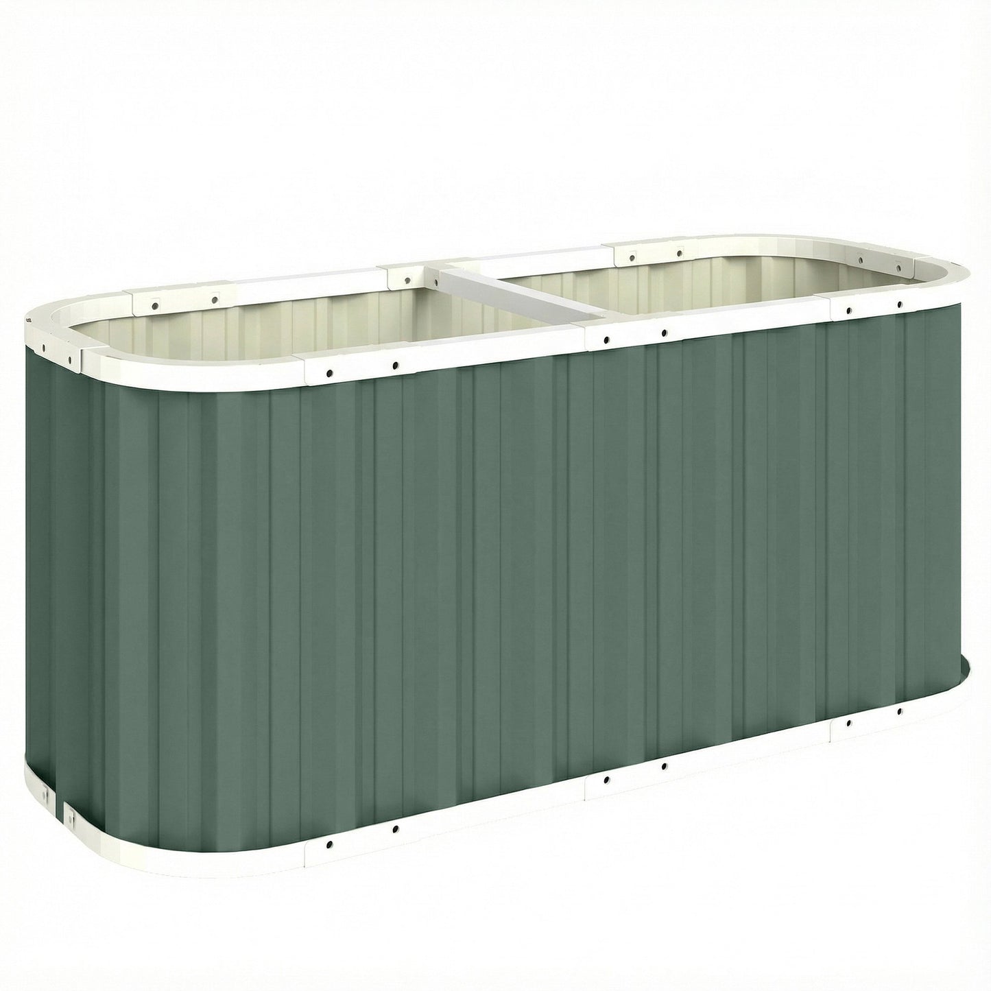 Raised Garden Bed, 61 cm Deep, Galvanized Steel