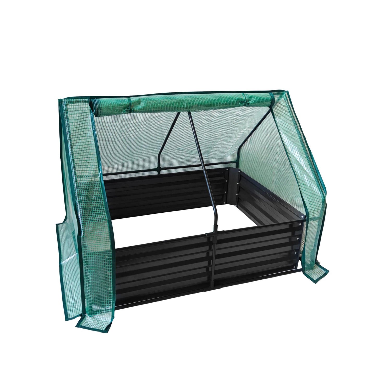 Raised Garden Bed with Greenhouse Cover