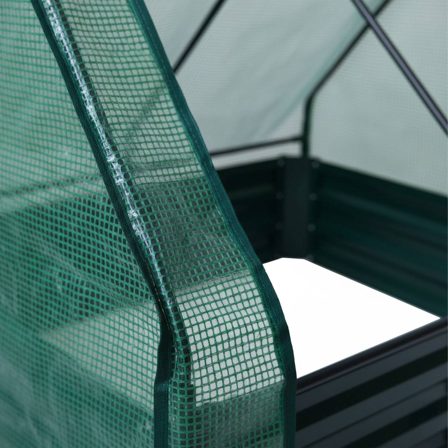 Raised Garden Bed with Greenhouse Cover