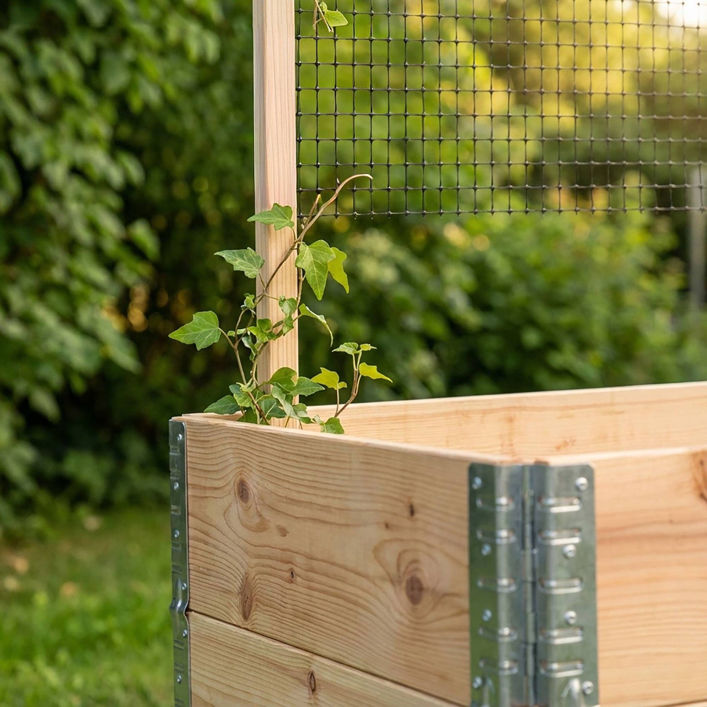 Raised Garden Bed with Trellis for Vegetables & Herbs