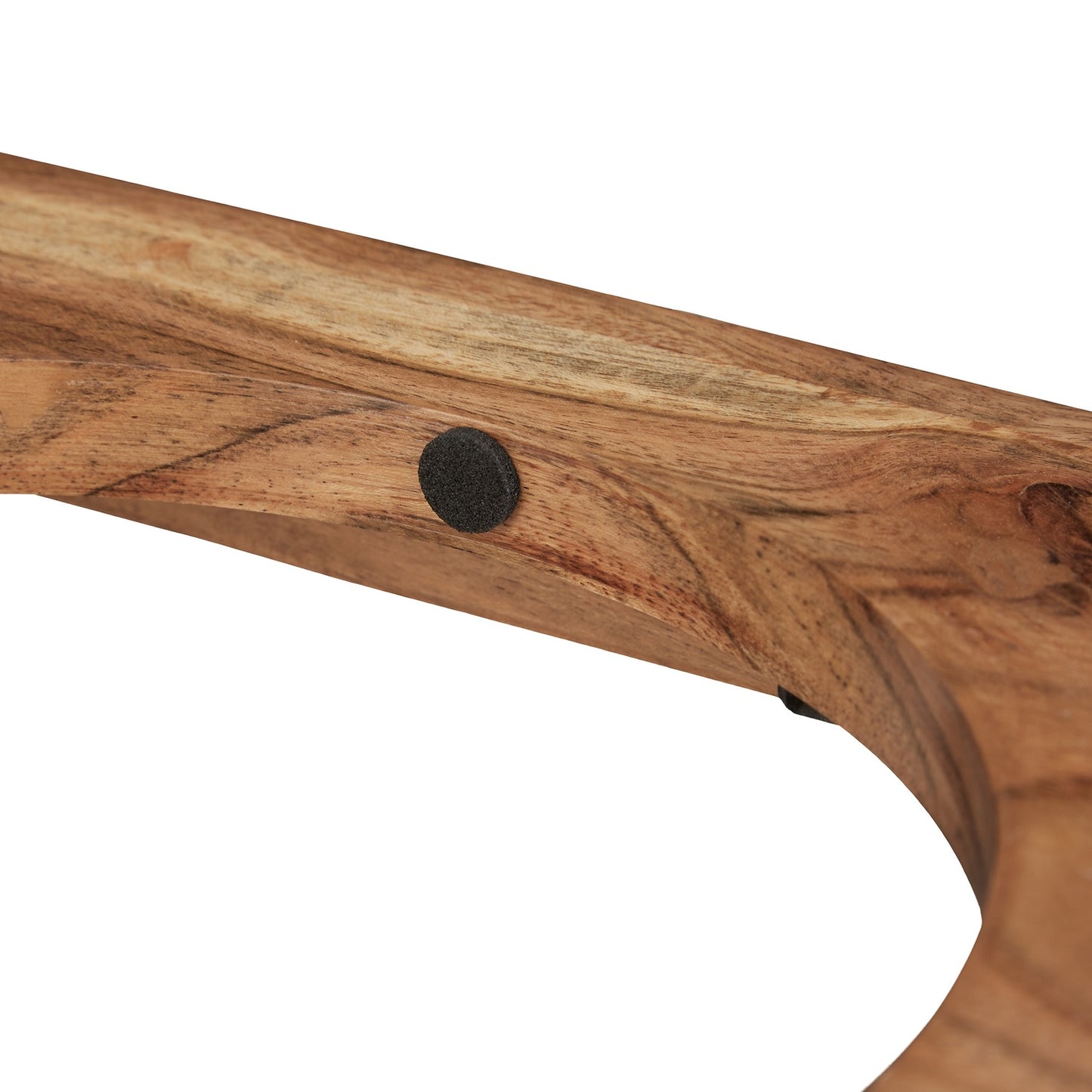 Raised XL dog bowl made from acacia wood