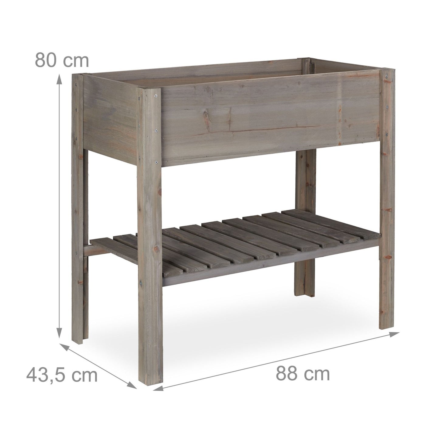 Raised bed Wood Grey
