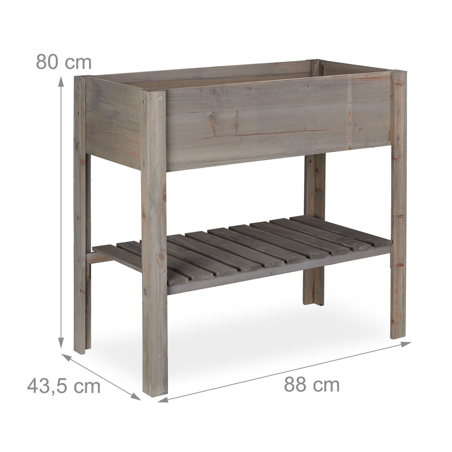 Raised bed Wood Grey