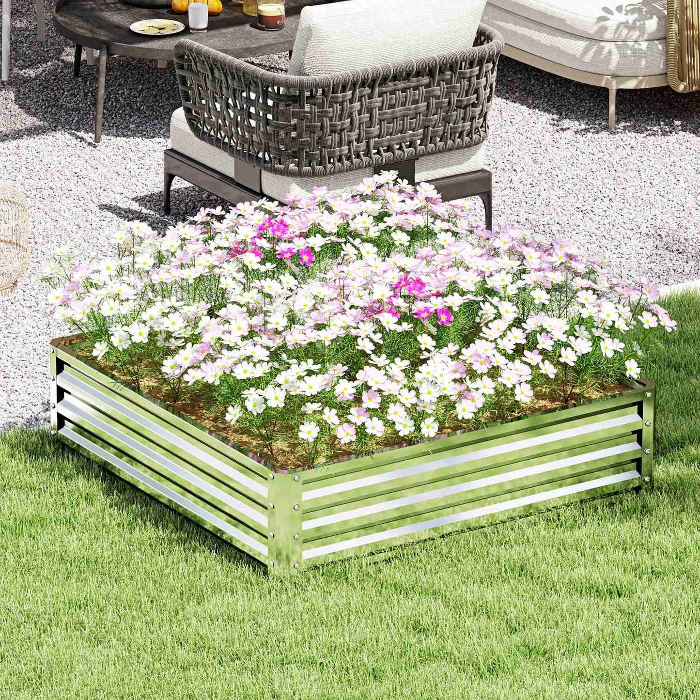 Steel garden bed - Flower, vegetable, herb planter