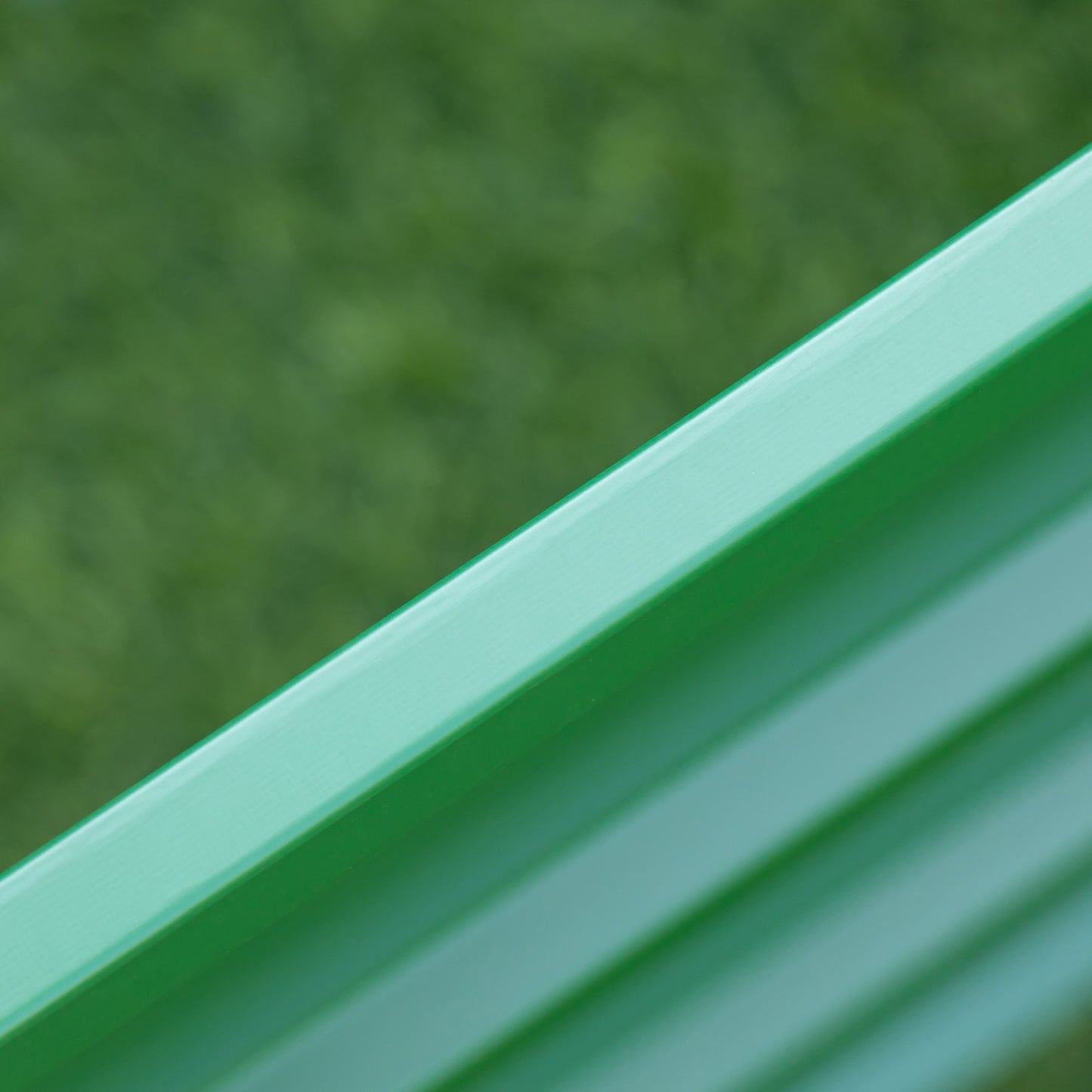 Garden bed in steel 183x47x40cm - Green planting box