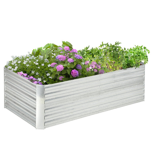Steel garden bed - 180x90x60 cm, perfect for vegetables