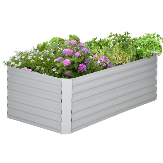 Steel garden bed - 180x90x60 cm for plants and vegetables