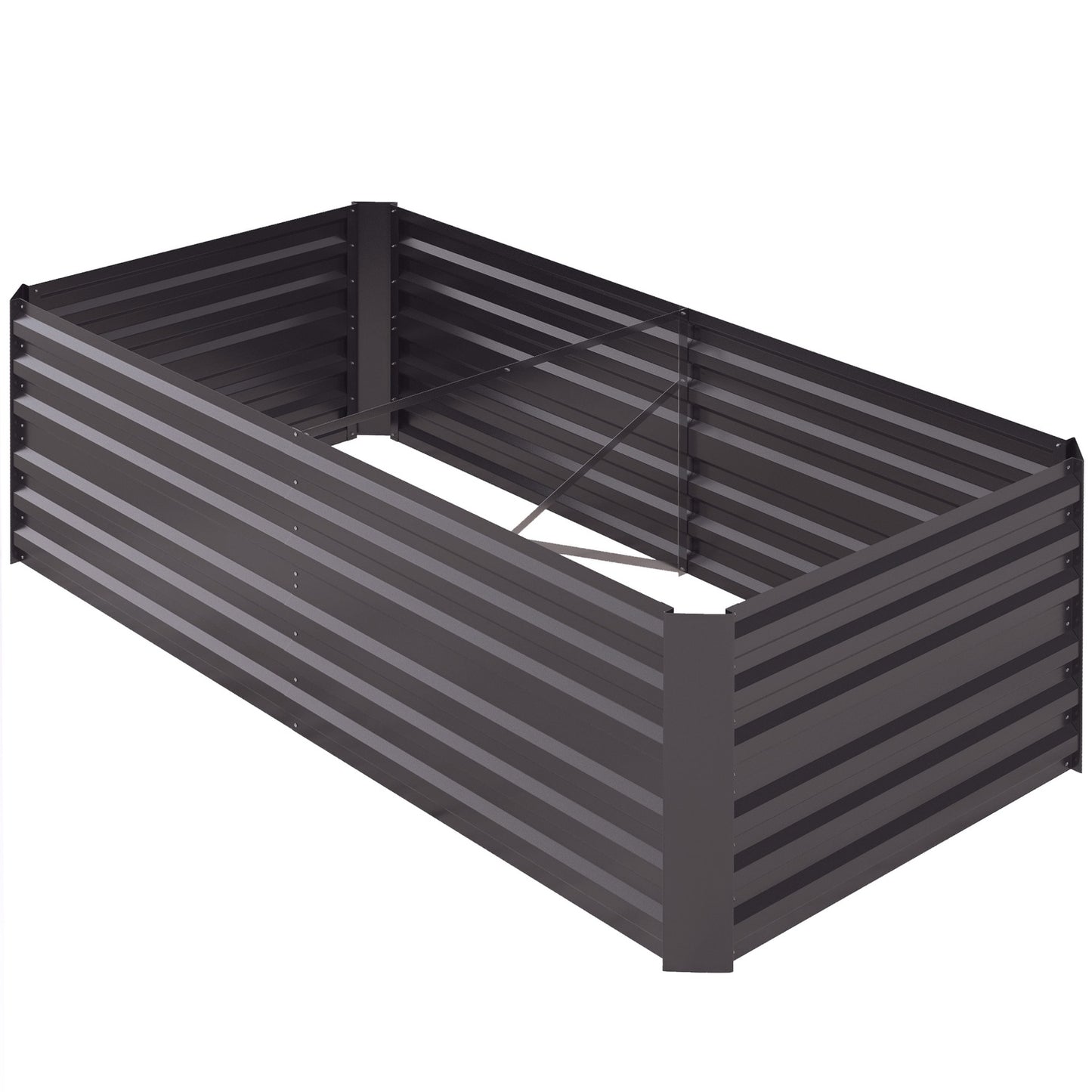 Steel garden bed - 180x90x60 cm for vegetables & flowers