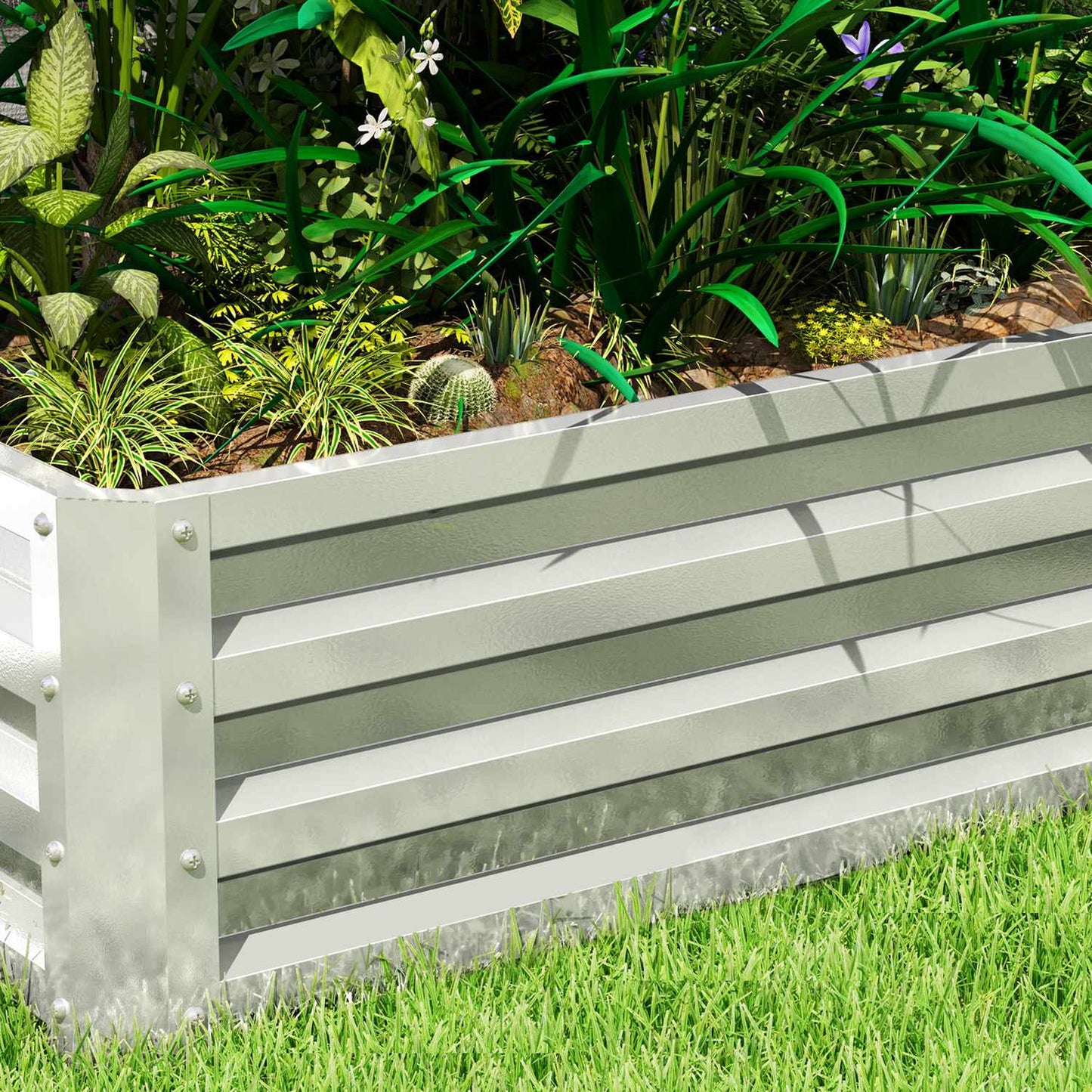 Garden bed in steel - rustproof, weatherproof (120x60x30.5 cm)