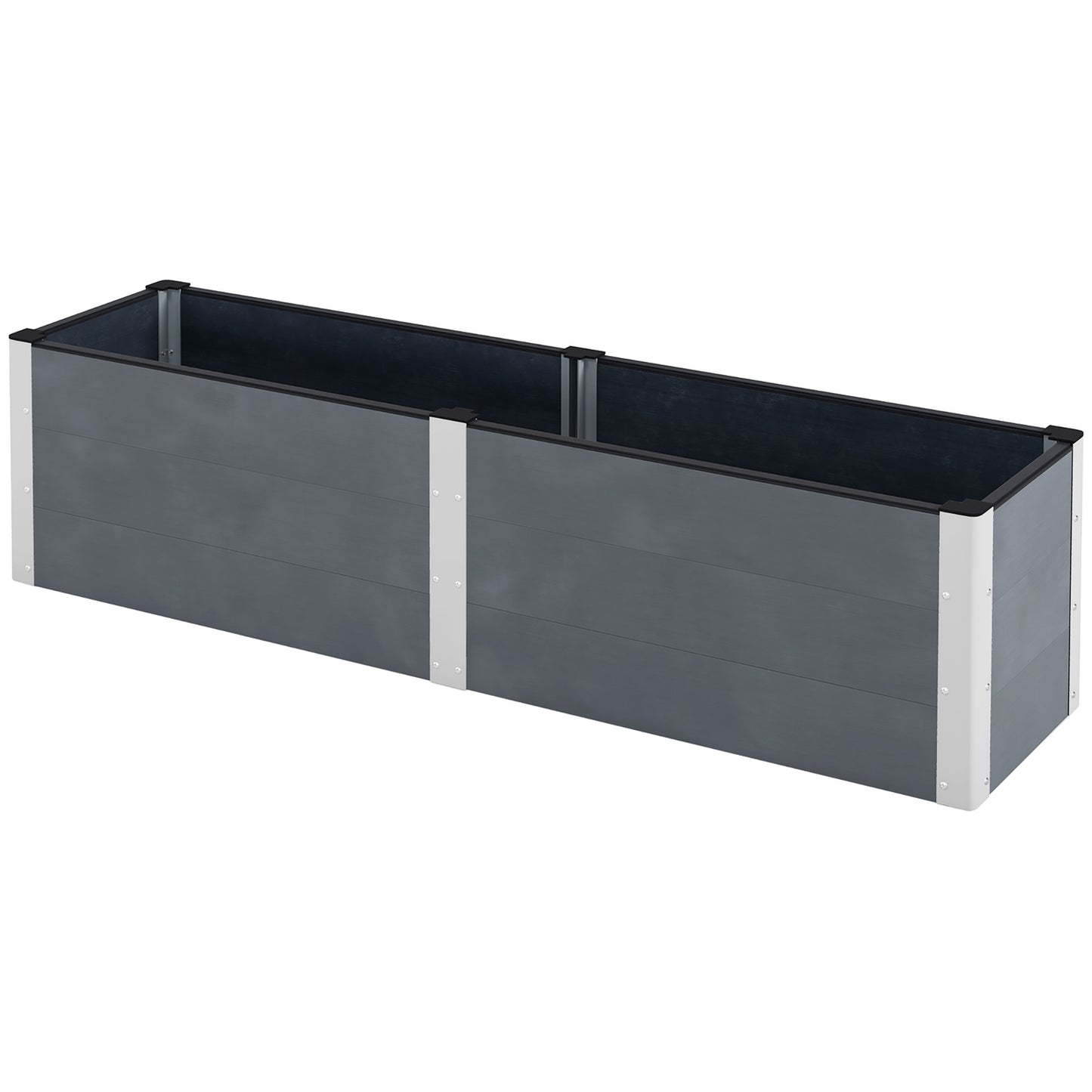 Raised garden bed 200x50x56cm for vegetables & herbs