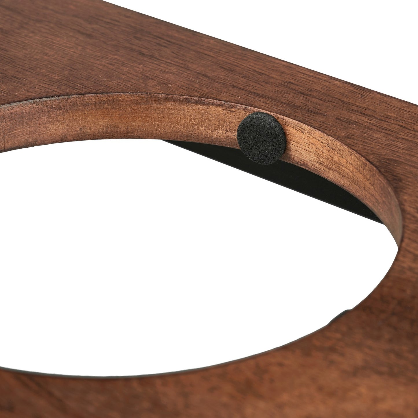 Raised dog bowl made from mango wood