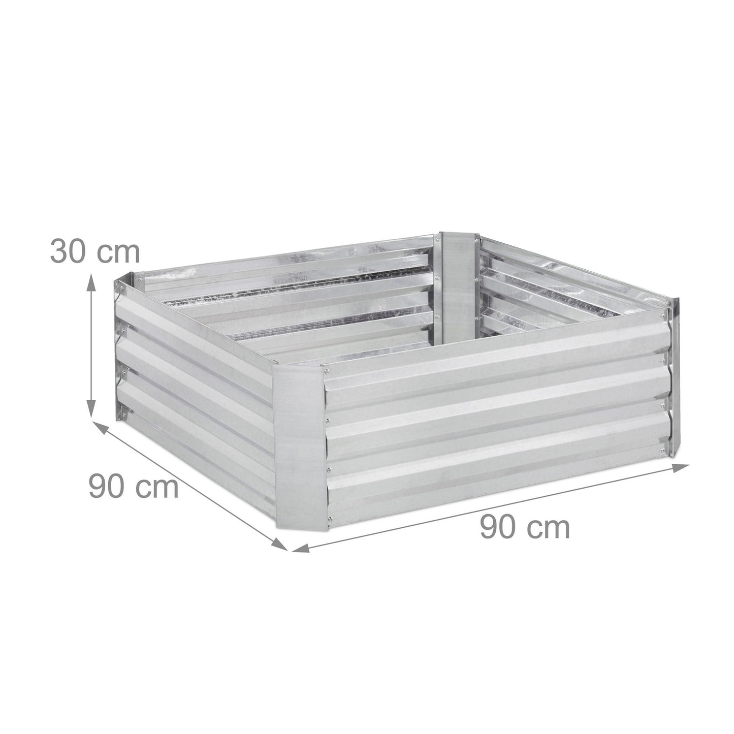 Raised metal bed