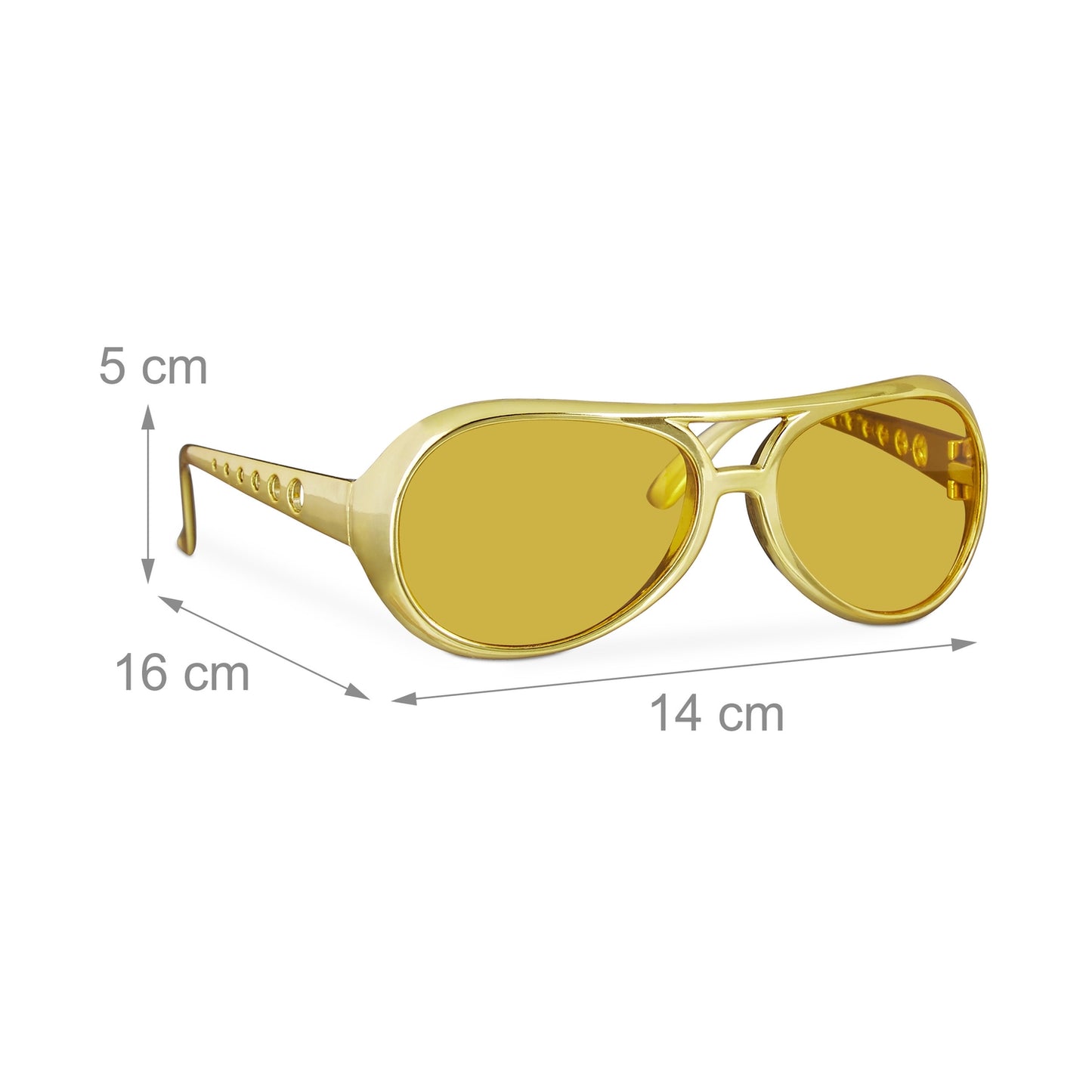 Rapper Glasses Gold