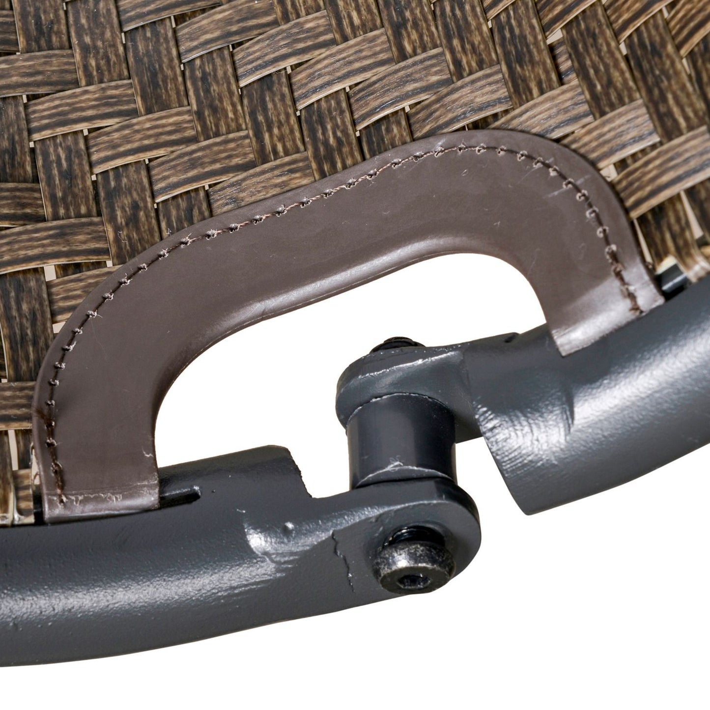 Rattan rocking chair set, UV resistant for patios and gardens