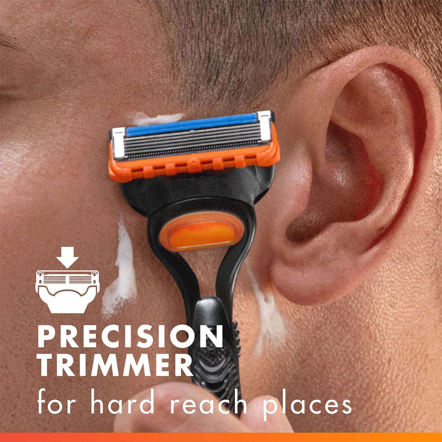 Razor Blades Fusion5, 16-Pack, 5 Sharp Blades, Lubricating Strip