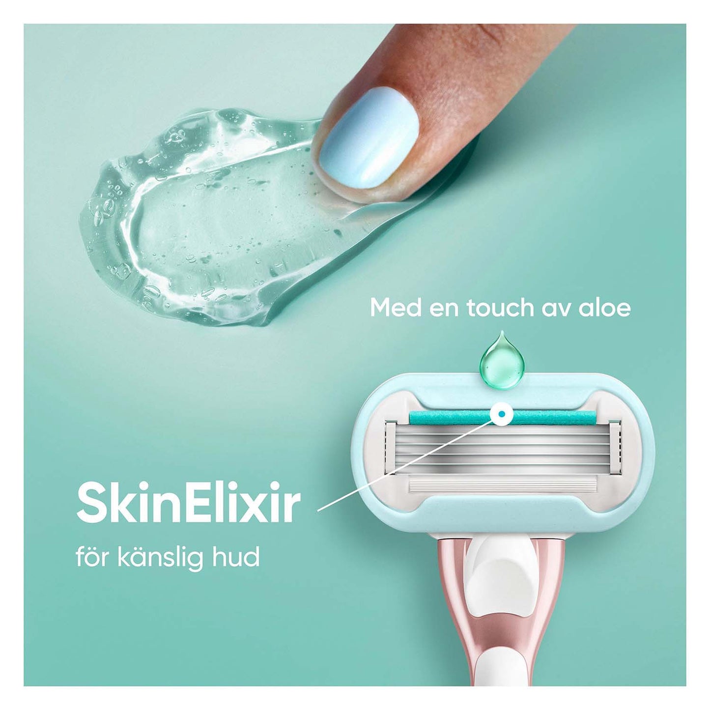 Razor Blades for Sensitive Skin, 5-Blade, 4 Pack