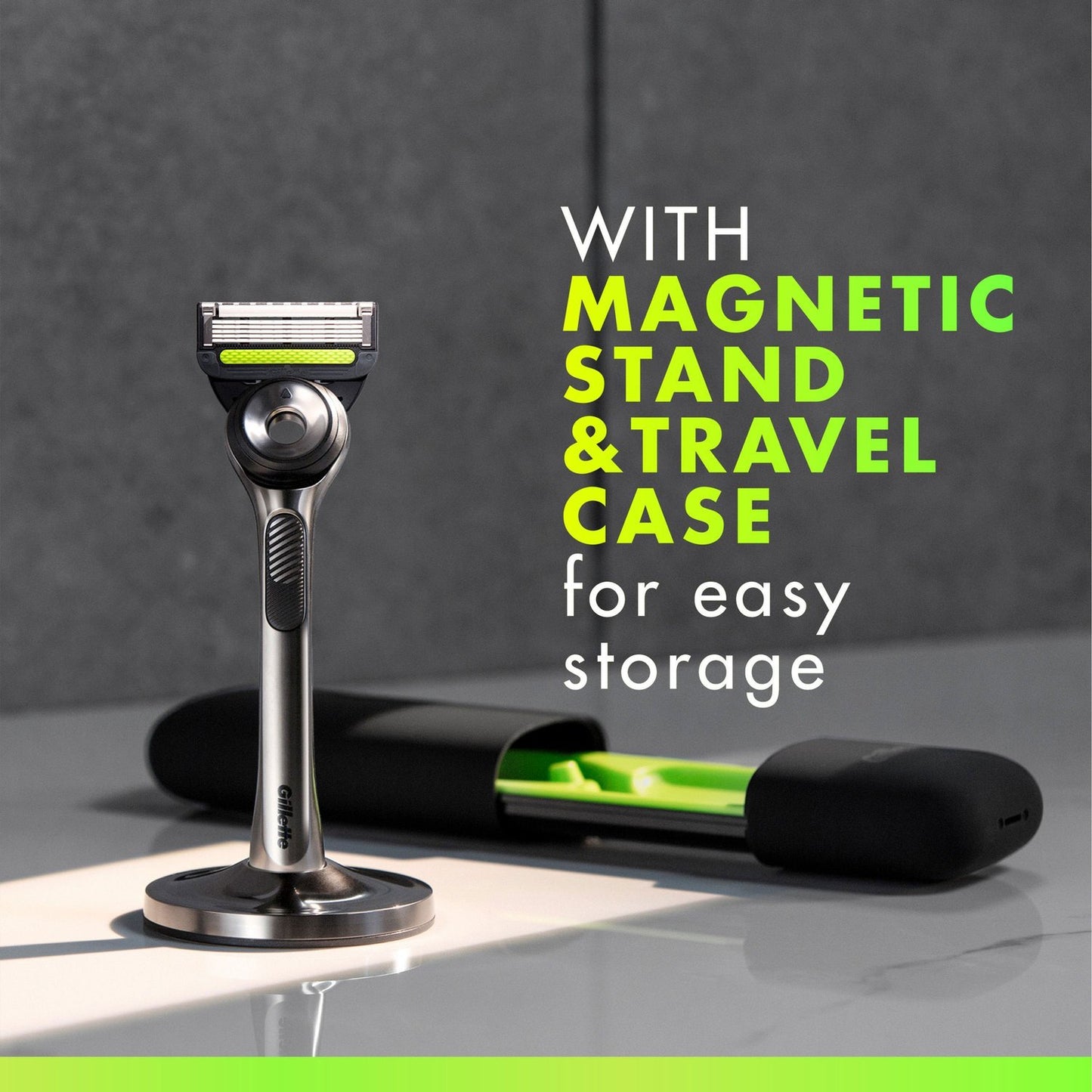 Razor Labs + 2 razor blades, magnetic stand & travel case