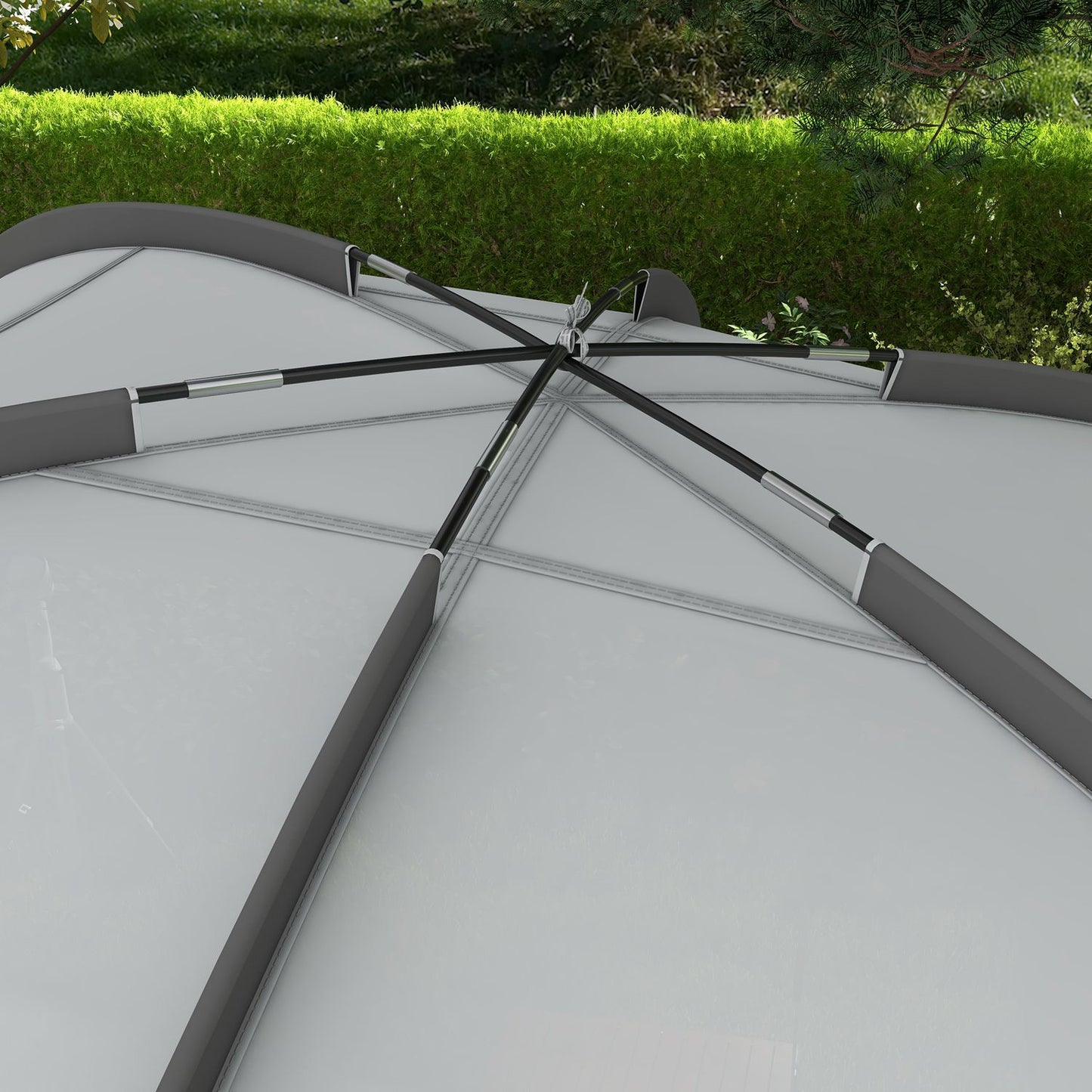 Portable Car Rear Tent - Waterproof With Steel Frame, Sun Shade, 3x2.6x2.3-2.6M