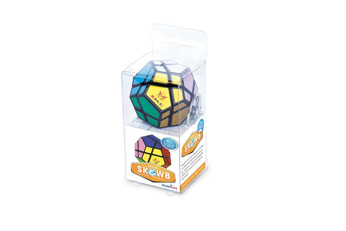 Recent Toys Brainteaser Mini Skewb, Keychain