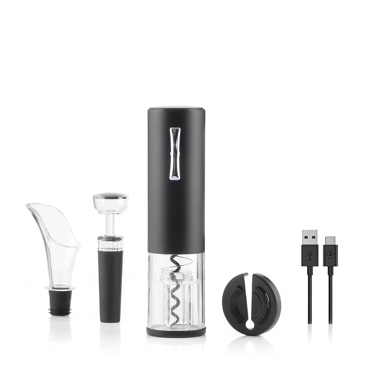 Rechargeable Electric Corkscrew with Accessories for Wine Corklux InnovaGoods