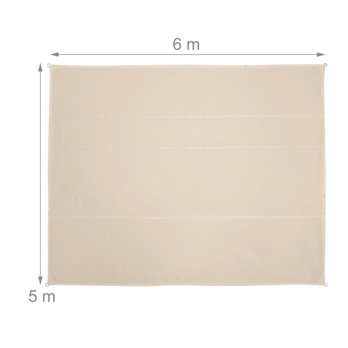 Rectangular Beige Shade Sail for Patio – UV Protection